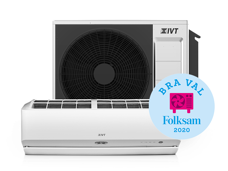 Luftvärmepump IVT Aero 900 bäst i Folksams test 2020
